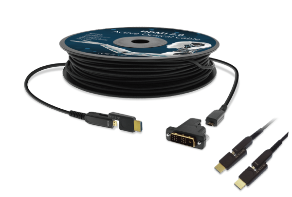 TTL HDMI-Kabel aktiv, optisch 50m HDMI 2.0 St./St. schwarz